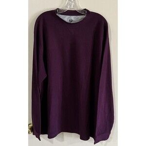 Alpine Lakes Long Sleeve Shirt Men's 3X Purple Crew Neck
